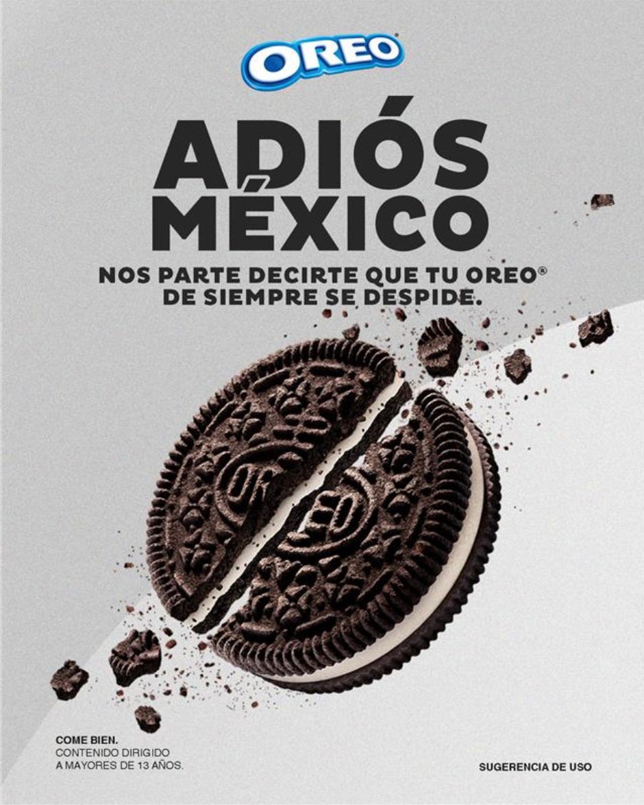 Foto: Cortesía ¿Oreo se va de México? El misterioso anuncio que alarmó a todos
