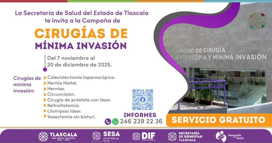 Tlaxcala lanza mega campaña de cirugías GRATIS y de alta tecnología 2025