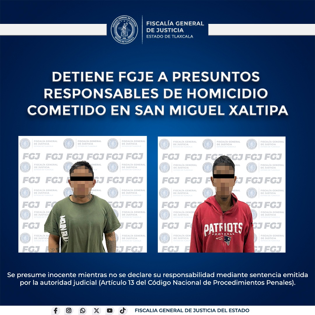 Caen en Tlaxcala dos implicados en brutal homicidio ocurrido en Contla