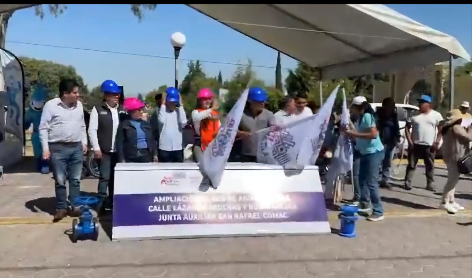 Guadalupe Cuautle inicia obra histórica de agua potable que beneficiará a más de mil sanandreseños