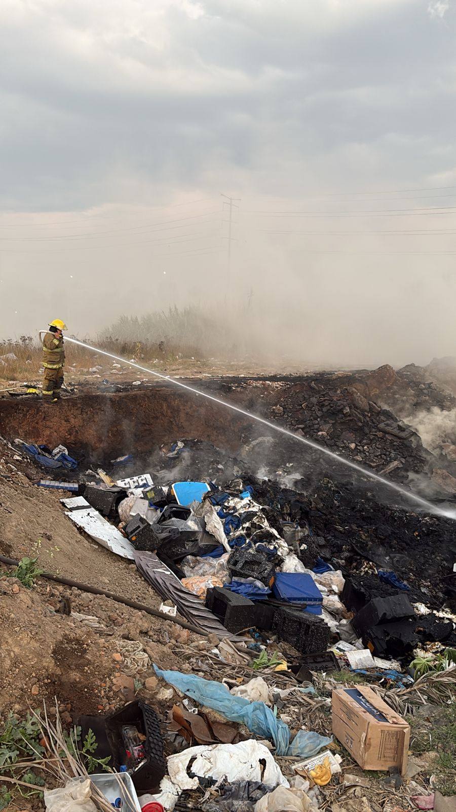 guarda fuegos sofocan incendio coronango 2