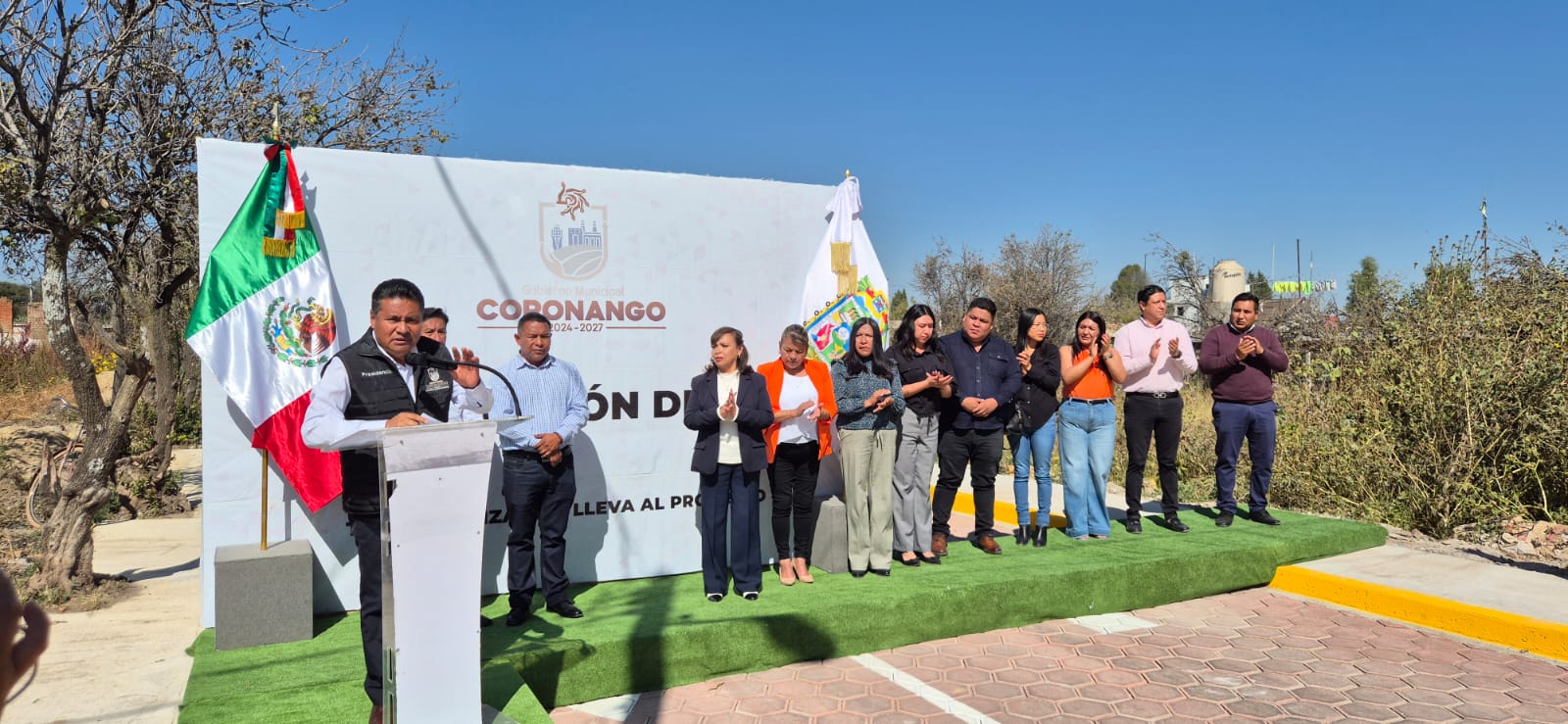 Armando Aguirre impulsa transformación con inversión de 2.9 mdp en obra número 13 del 2025