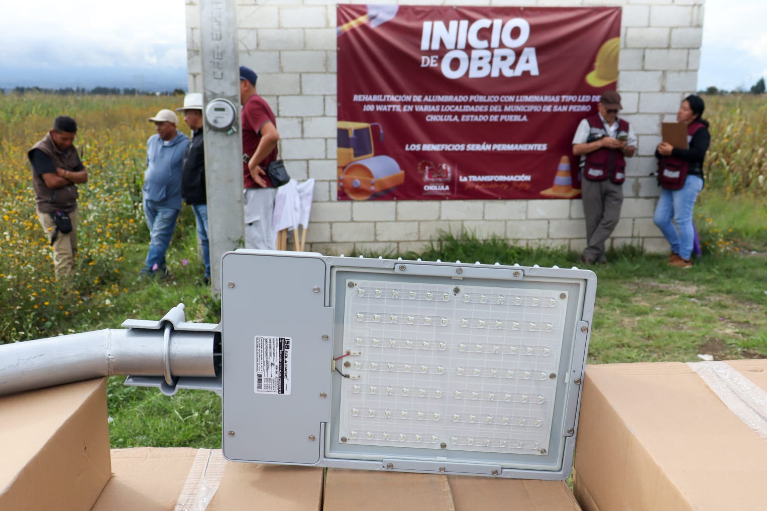 Arranca Tonantzin Fernández la rehabilitación del alumbrado público en todo el municipio