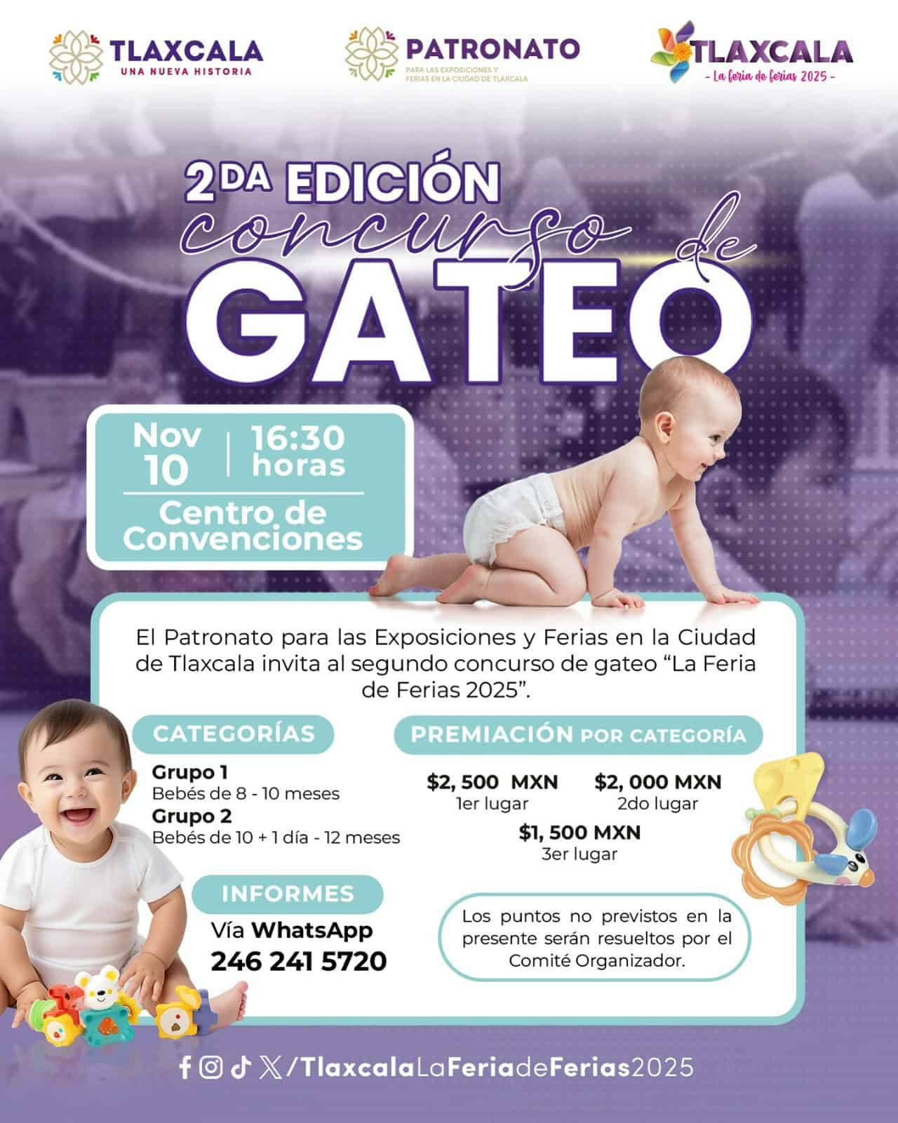 Feria de Tlaxcala 2025 lanza concursos con premios y diversión familiar