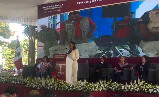 En primer informe de labores, Ariadna Ayala anuncia fin de la deuda de Atlixco