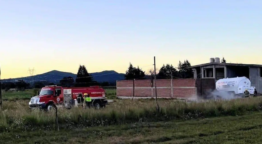 Fuga de gas en Xaloztoc moviliza a cuerpos de emergencia