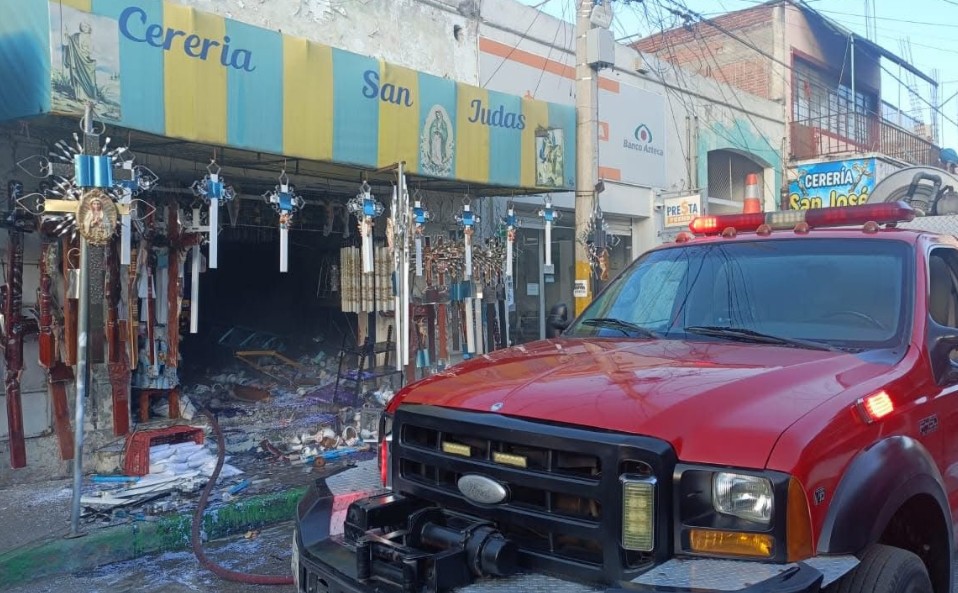 Explosión en local de pirotecnia