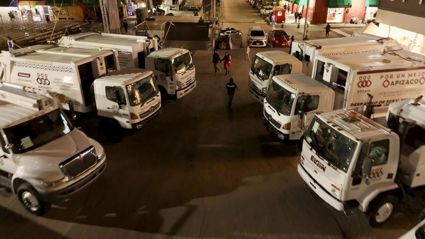 Apizaco fortalece servicios públicos con 12 unidades y nueva flota municipal