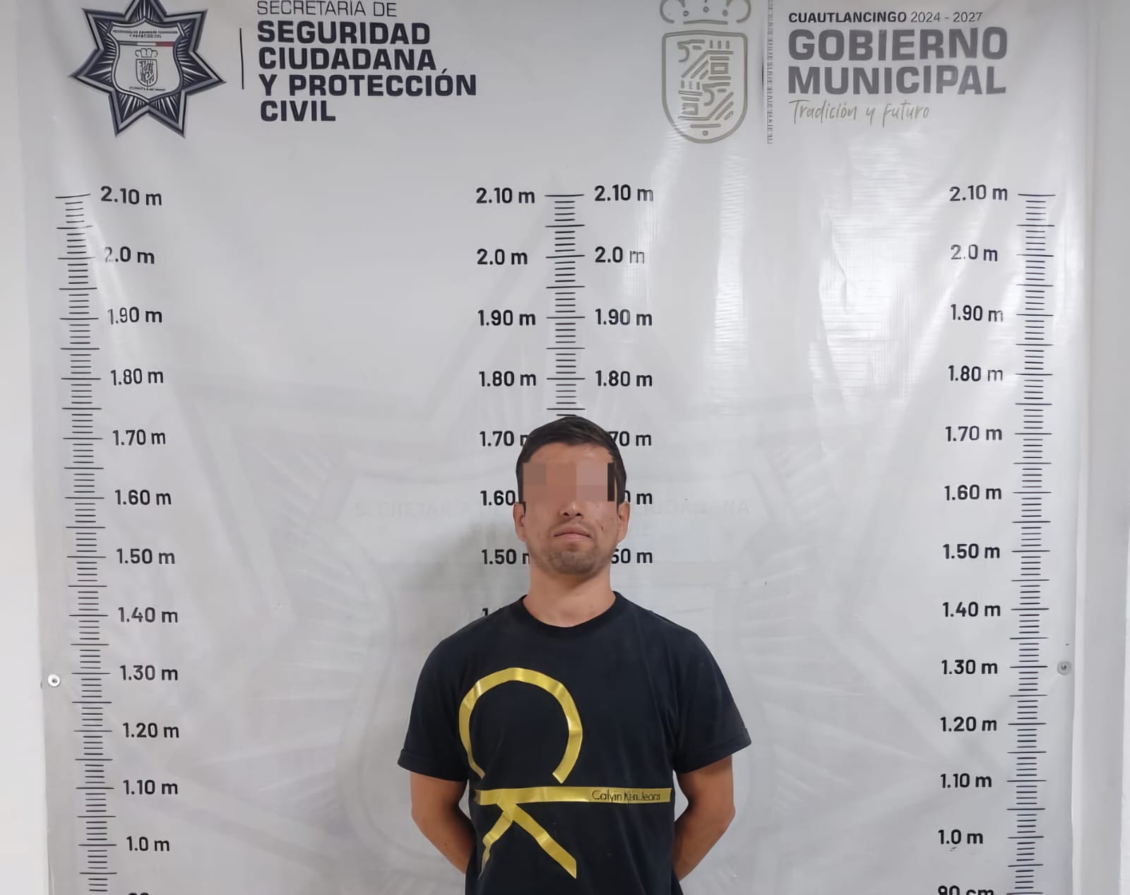 SSCyPC de Cuautlancingo recupera auto con reporte de robo y asegura al conductor 