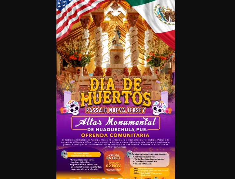 Puebla lleva altares monumentales a migrantes en Estados Unidos