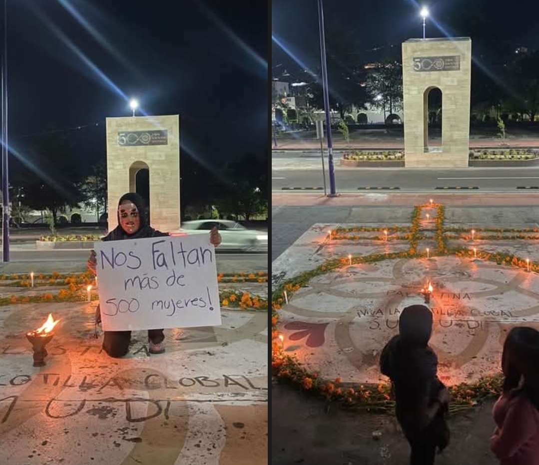 "El pueblo no come símbolos": protestan feministas contra derroche de 500 años