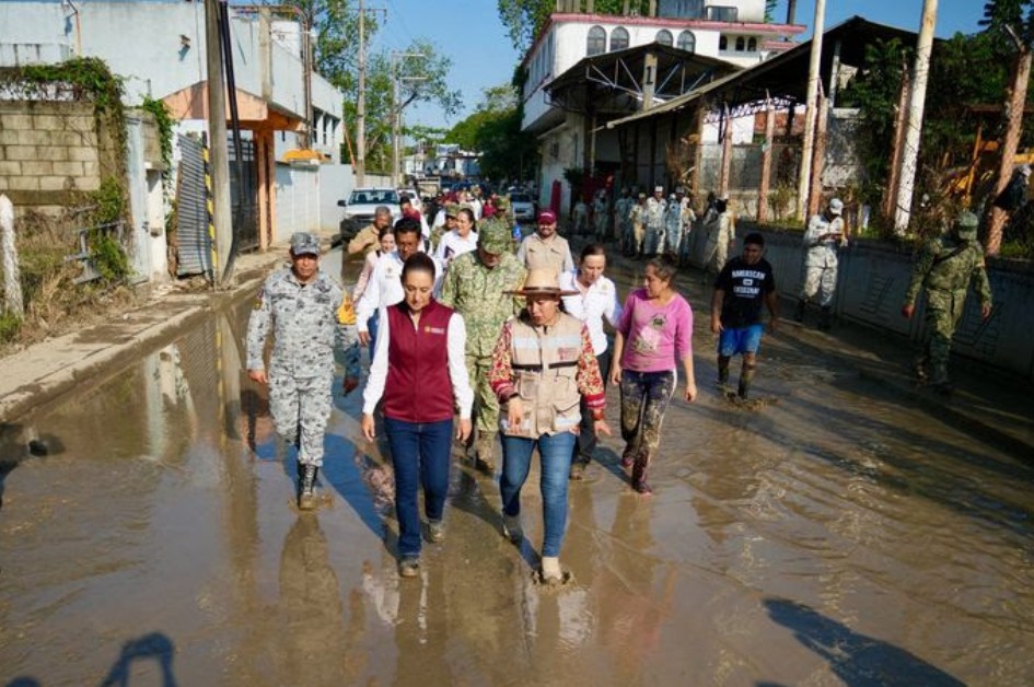 Sheinbaum refuerza apoyo a Veracruz tras las lluvias de octubre