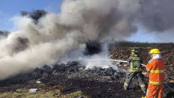 controlan fuego basurero coronango 6