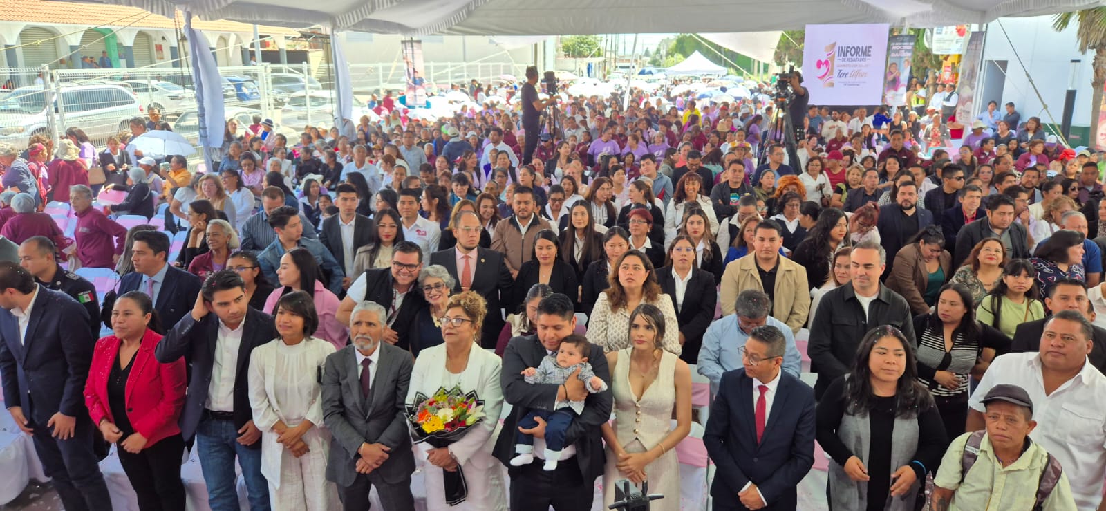 Teresa Alfaro rinde  Primer Informe de Resultados al frente del SMDIF Cuautlancingo