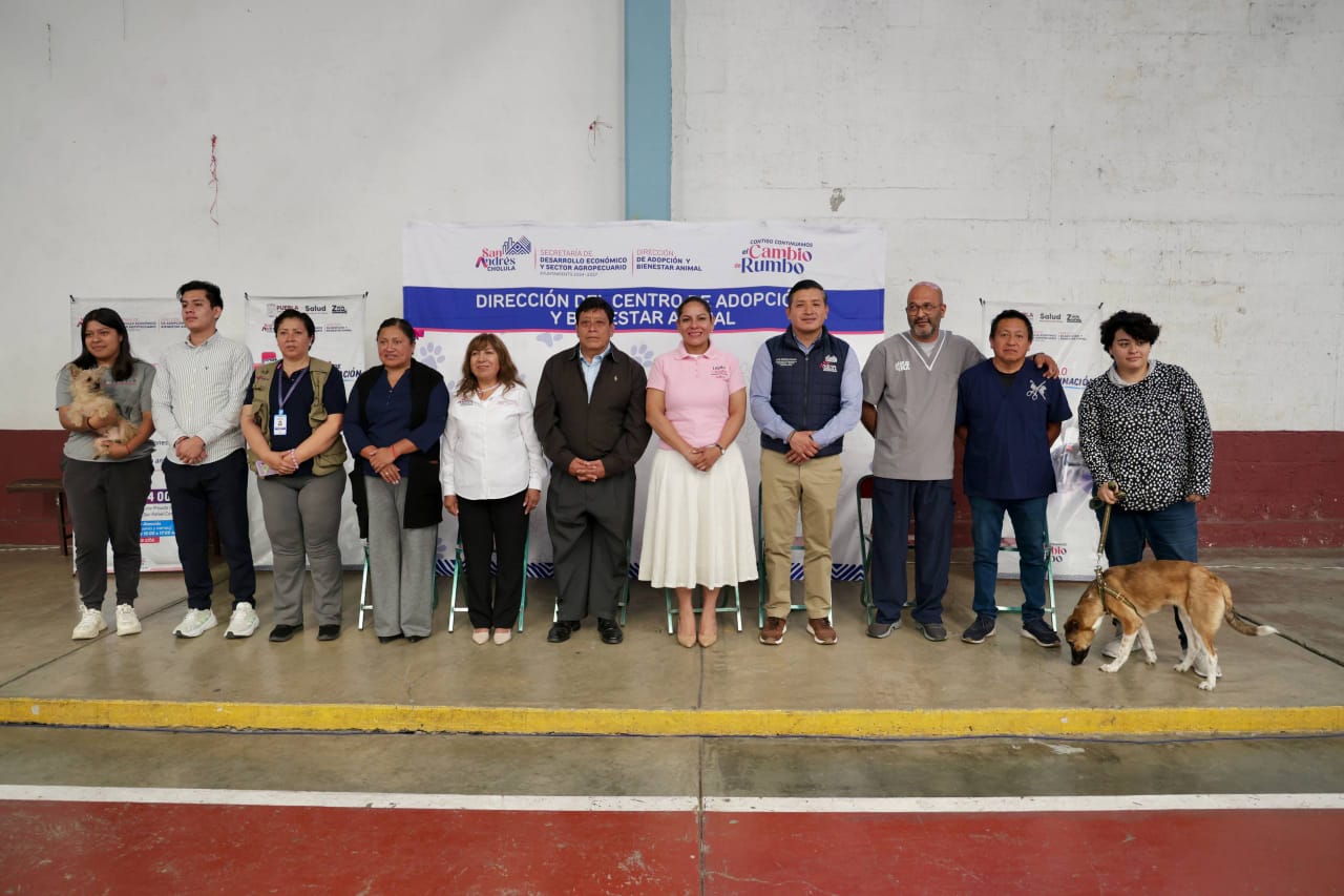 Impulsa San Andrés Cholula la esterilización responsable de mascotas en Tlaxcalancingo