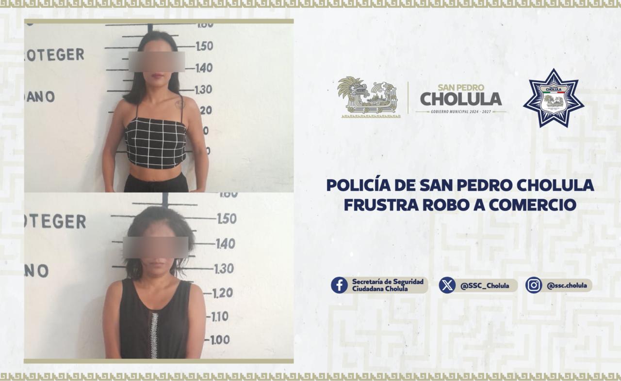 Policía de San Pedro Cholula frustra robo a comercio