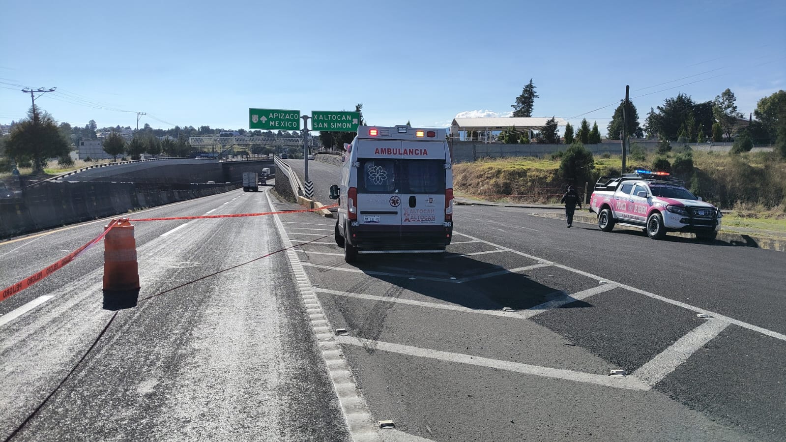 Atropellan y matan a hombre en carretera México–Veracruz, a la altura de Xaltocan