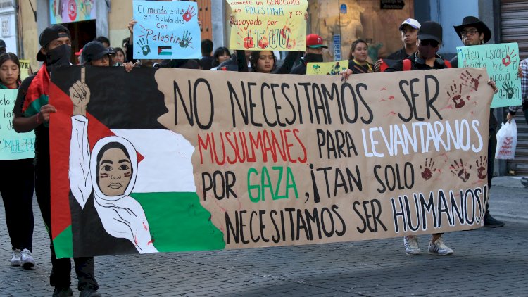 Anuncian marcha estudiantil en Puebla en solidaridad con Palestina; habrá cierres viales este martes