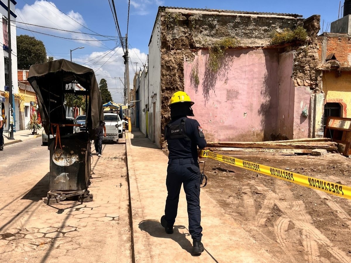 Autoridades de Cholula actúan ante daños estructurales provocados por lluvias