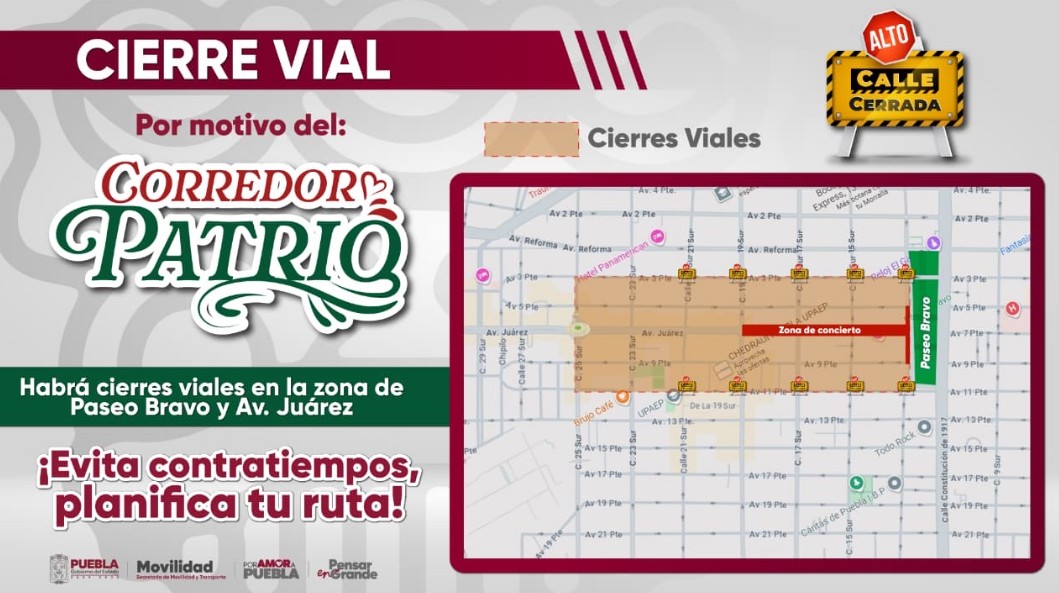 Foto: Cortesía Corredor Patrio 2025 en Puebla