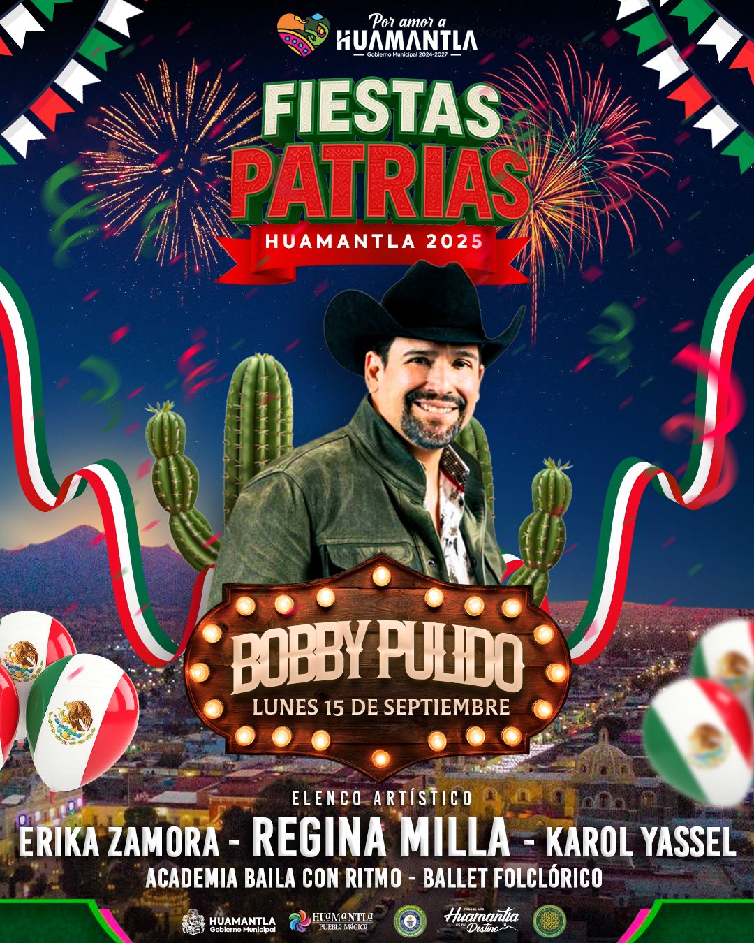 Foto: Cortesía Vive la Noche Mexicana en Huamantla con música, baile y tradición patriótica