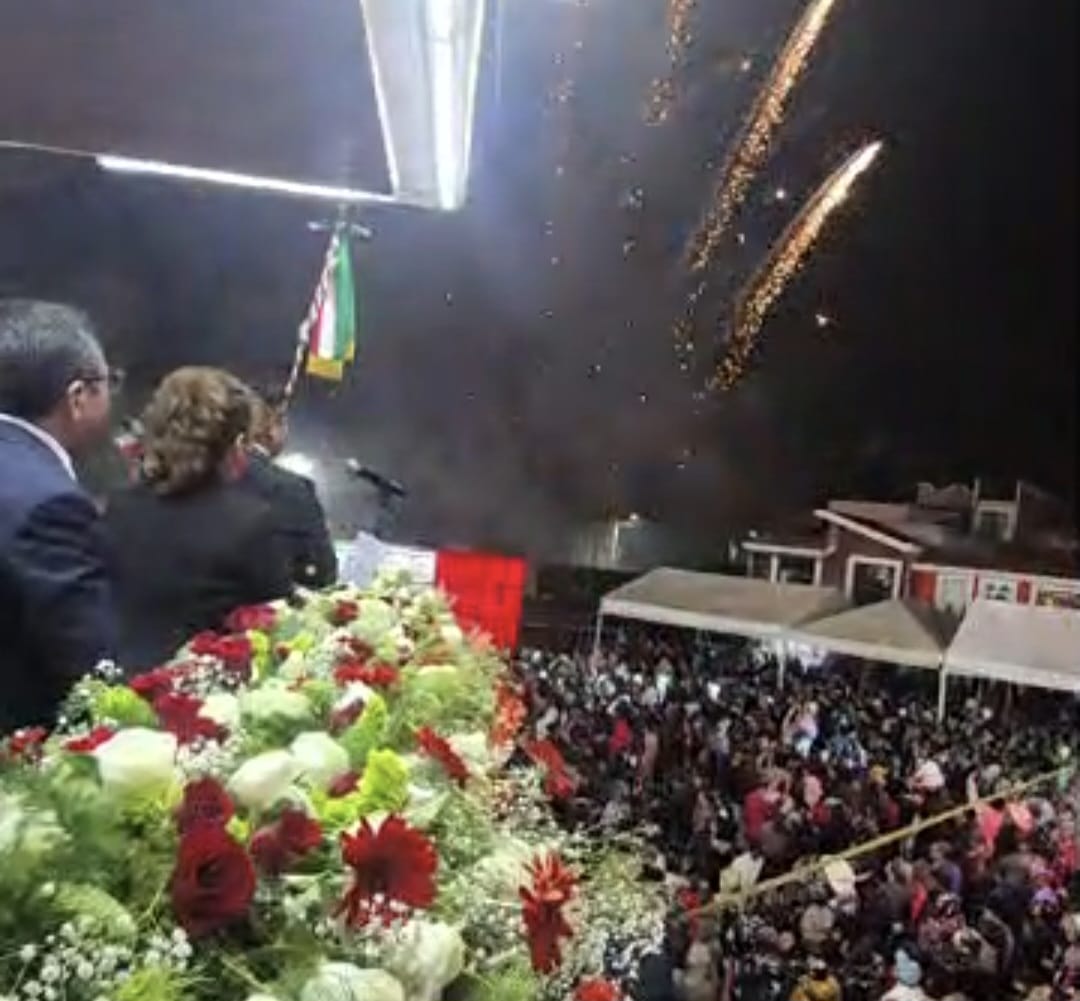 Por: Cortesía Lula Pineda Cuautlancingo celebra el 215 aniversario del Grito de Independencia