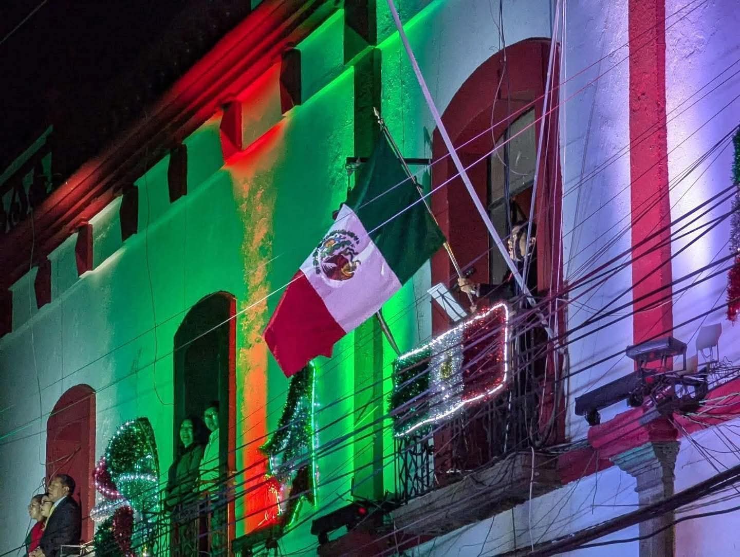 Foto: Cortesía Mauricio Pozos excusa "error humano" durante ceremonia del Grito de Independencia