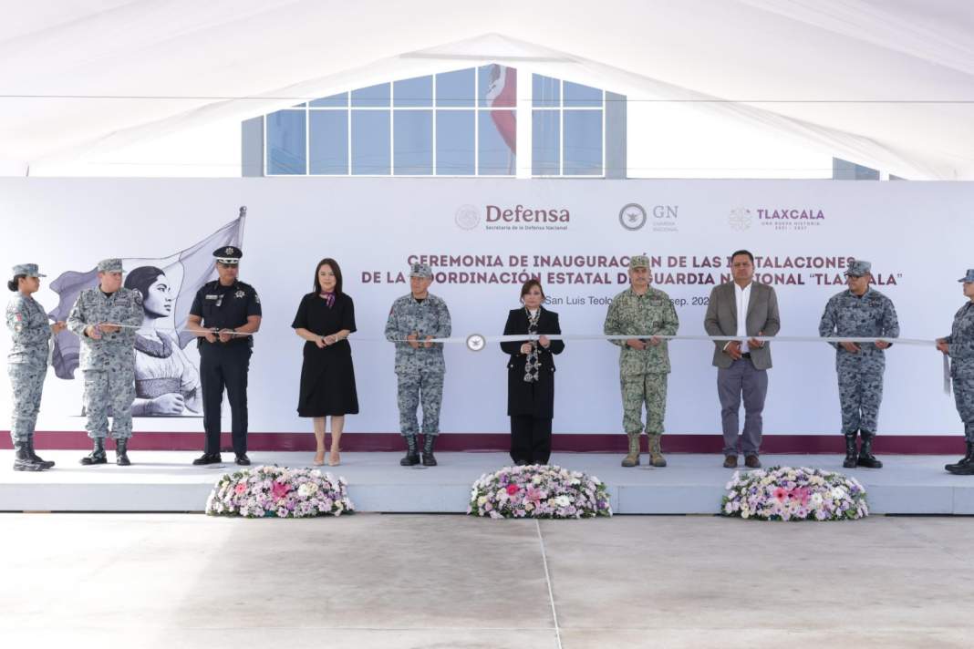 Foto: Cortesía Inauguran nuevas instalaciones de la Guardia Nacional en San Luis Teolocholco