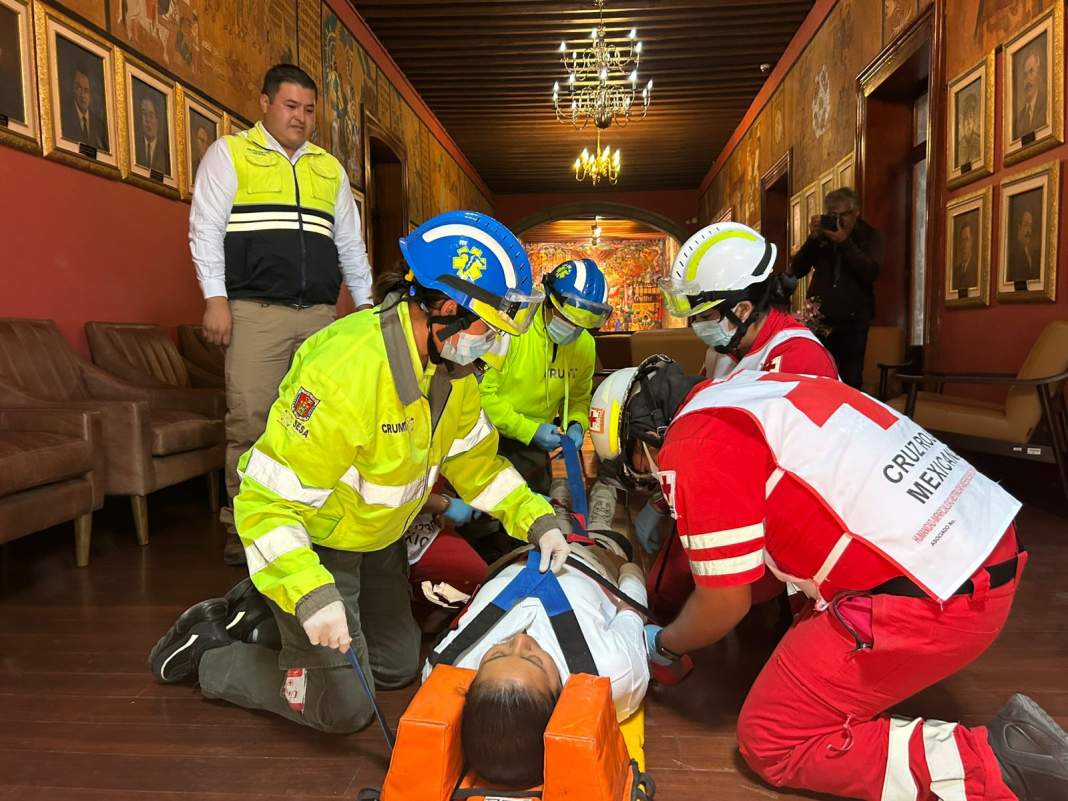 Foto: Cortesía Tlaxcala se prepara para el Segundo Simulacro Nacional 2025 de sismo