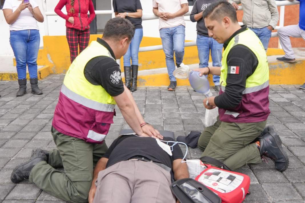 Foto: Cortesía Tlaxcala participa en Simulacro Nacional 2025 para reforzar prevención ante sismos