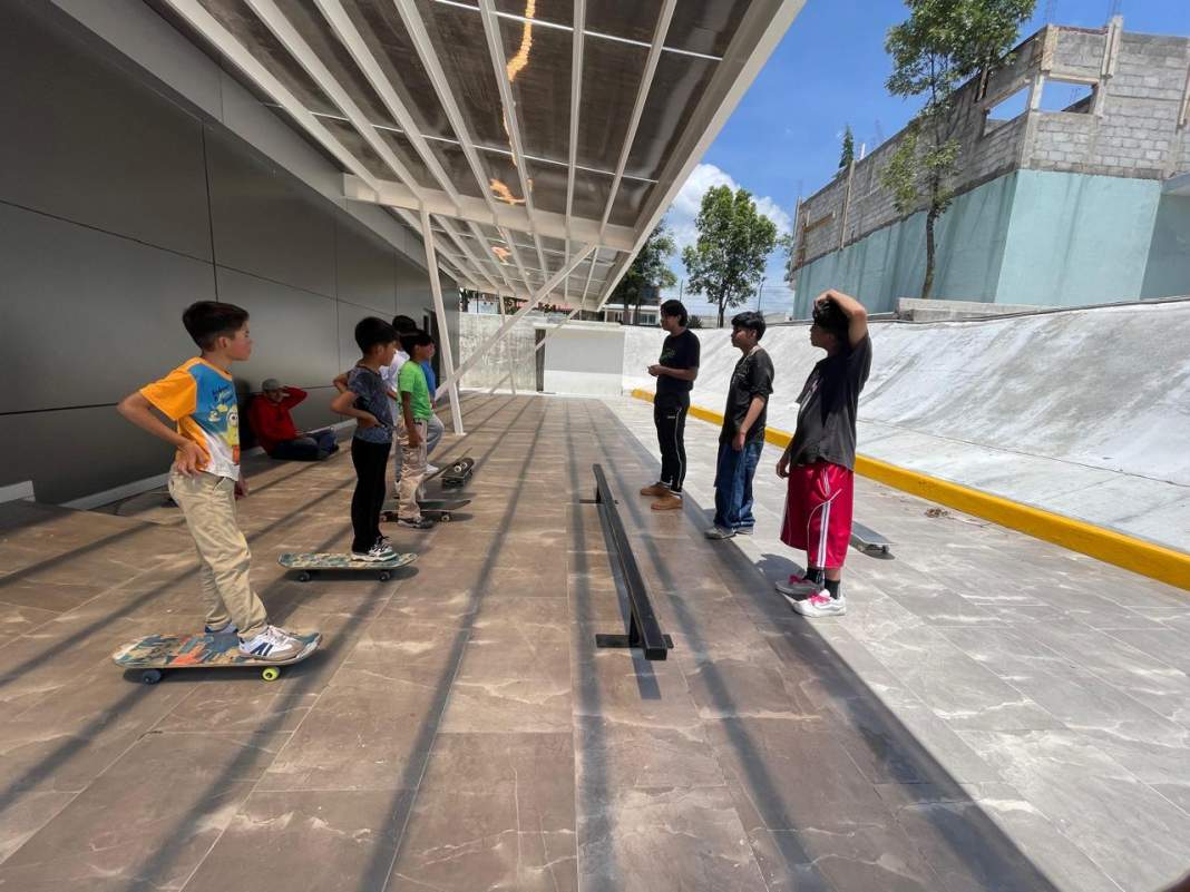 Foto: Cortesía Tlaxcala impulsa clases de skateboarding para jóvenes en Apizaco
