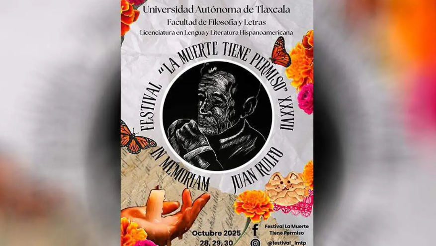 Foto: Cortesía Festival “La Muerte Tiene Permiso” UATx honra a Juan Rulfo del 28 al 30 de octubre