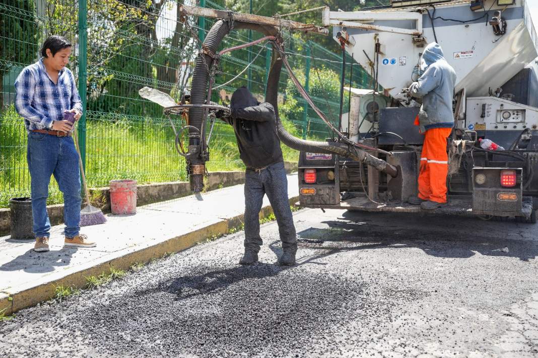 Foto: Cortesía Tlaxcala prueba aditivo innovador para baches y calles más duraderas