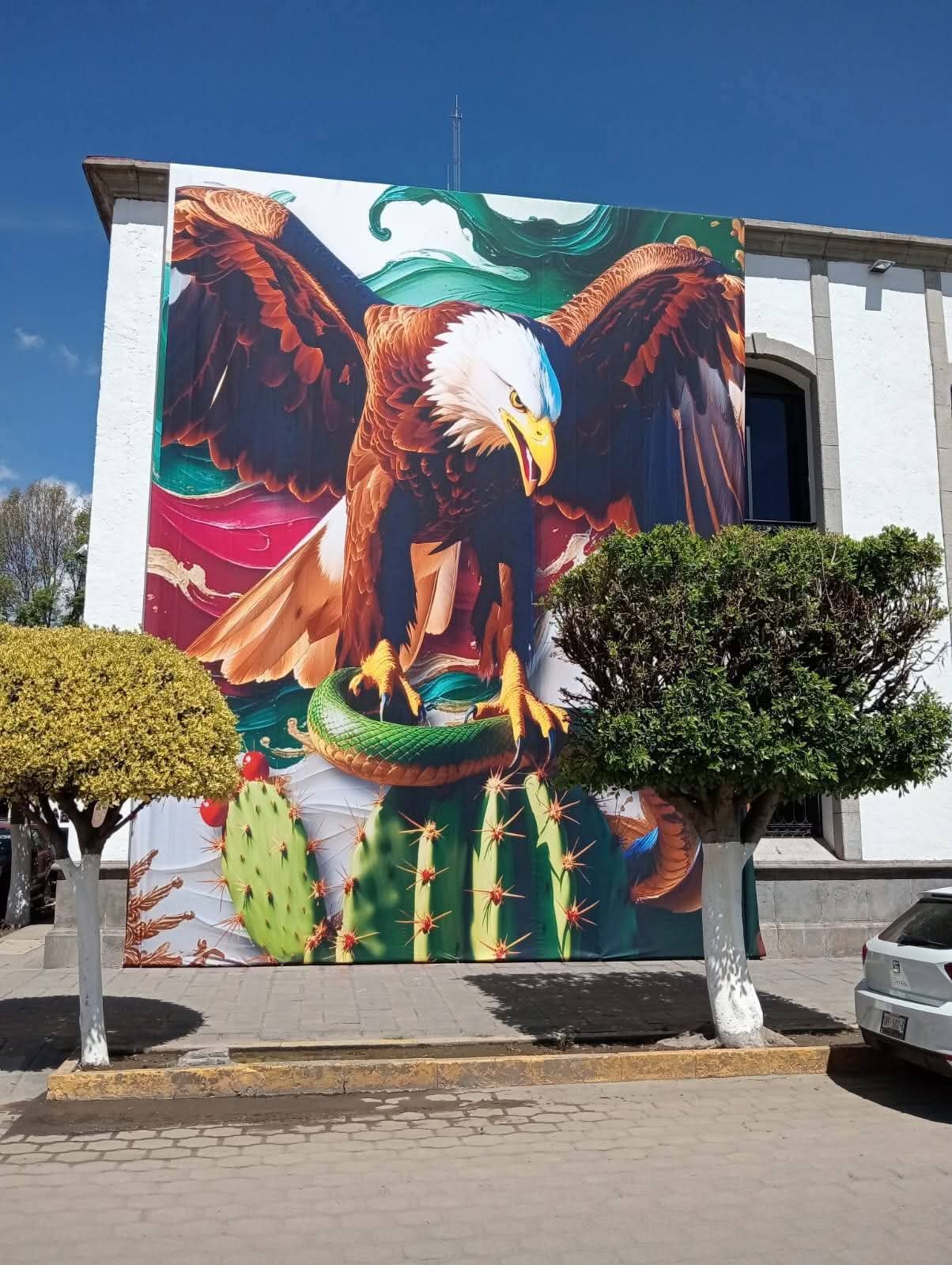 Foto: Cortesía Critican uso de IA en adornos por fiestas patrias en Tlaxcala