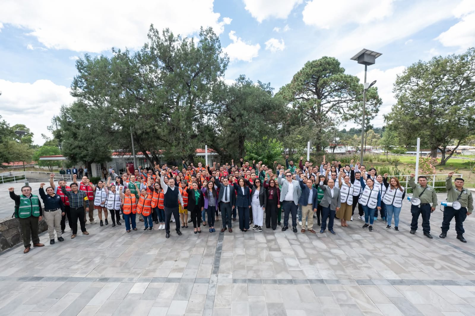 Foto: Cortesía Poder Judicial de Tlaxcala participa en el Segundo Simulacro Nacional 2025