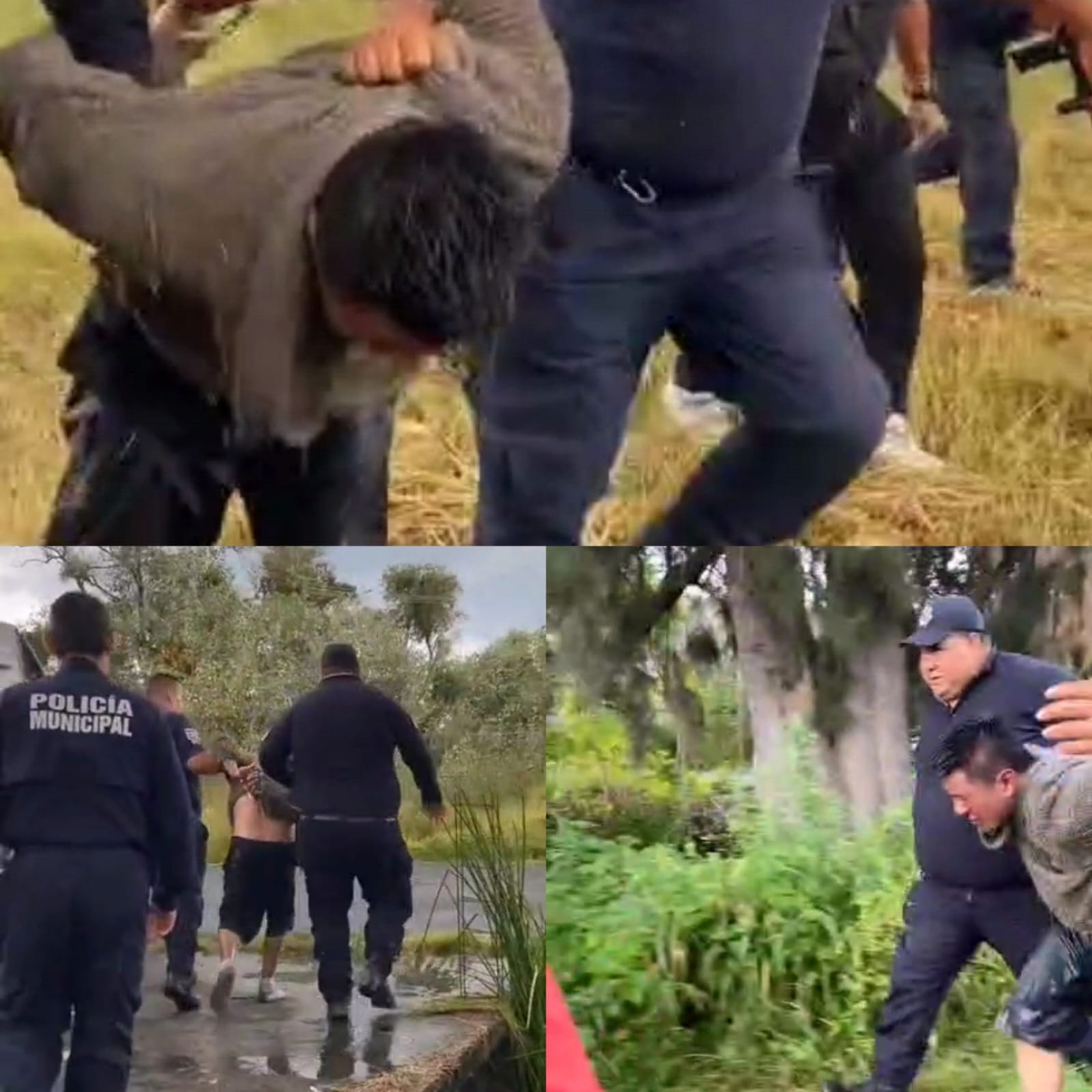 Foto: Cortesía Vecinos frustran asalto a conductor de plataforma en Nativitas; presunto delincuente fue entregado a la policía