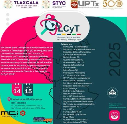 Foto: Cortesía Tlaxcala será sede de la Olimpiada Latinoamericana de Ciencia y Tecnología 2025