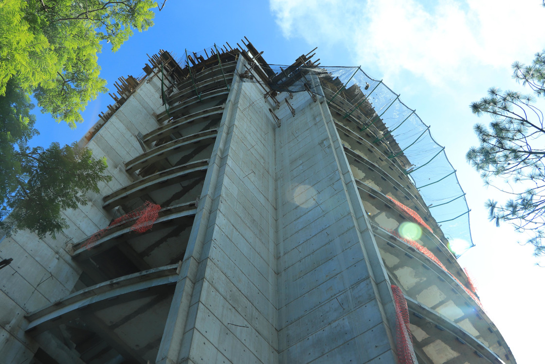 Foto: Cortesía Torre Universitaria de la UATx entra a su fase final de construcción