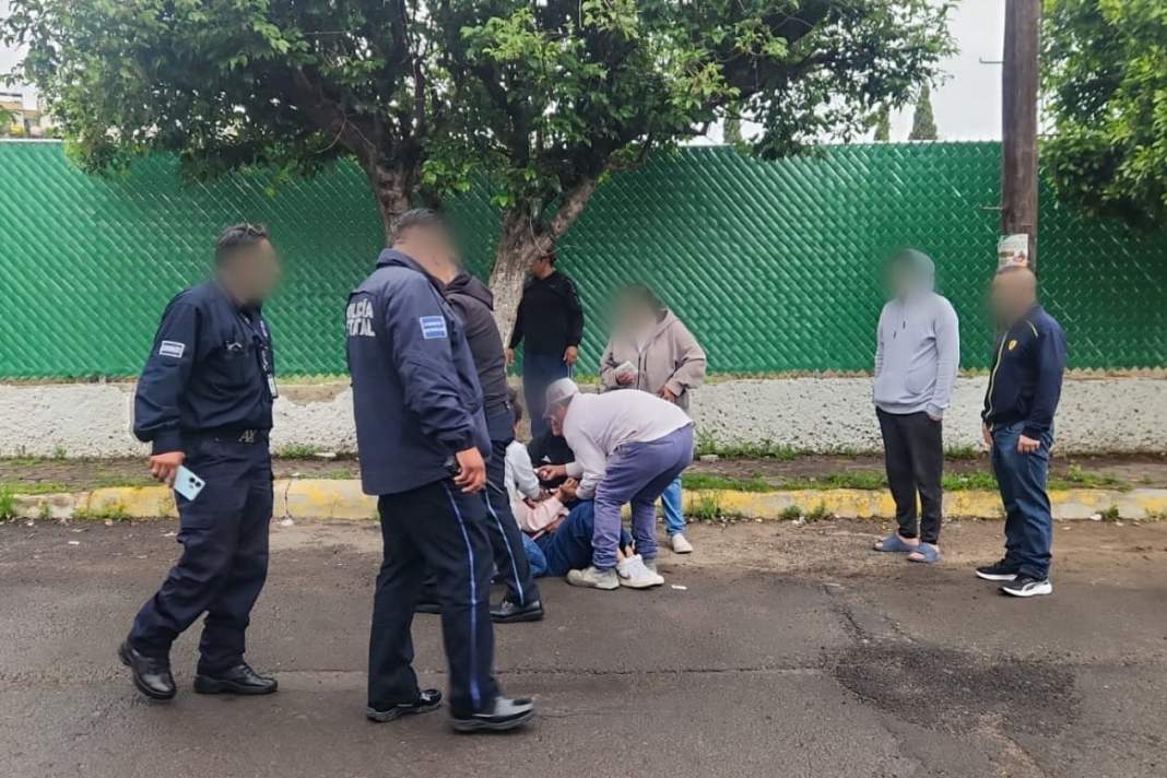 Foto: Cortesía Mujer herida en Tlaxcala recibe atención inmediata de Policía y Protección Civil