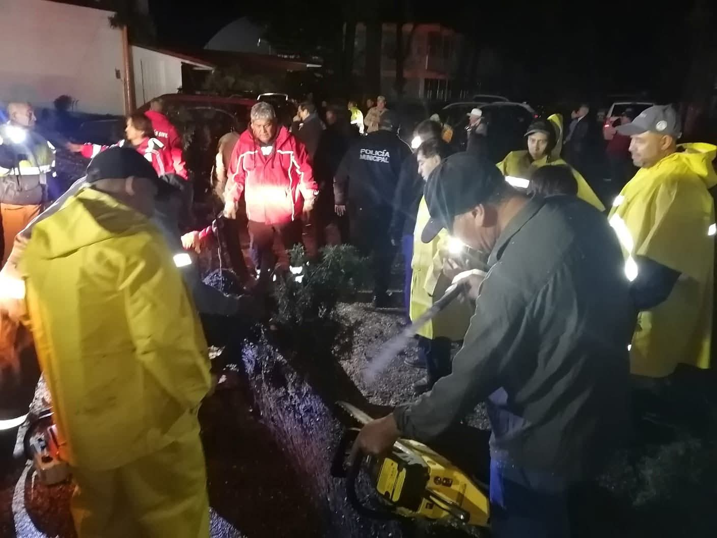 Foto: Cortesía Coordinan acciones en Panotla luego de inundaciones por tromba