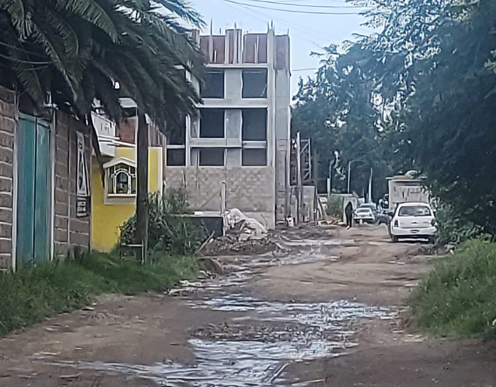 Aclara Sosapac en Cuautlancingo que aparentes fugas de agua son encharcamientos por lluvias