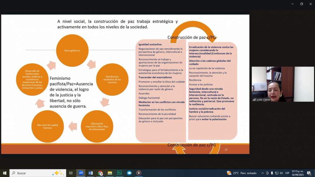 Foto: Cortesía Universidades deben impulsar cultura de paz con perspectiva de género