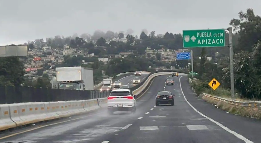 Foto: Cortesía Autoridades en Tlaxcala alertan sobre riesgos viales por lluvias intensas