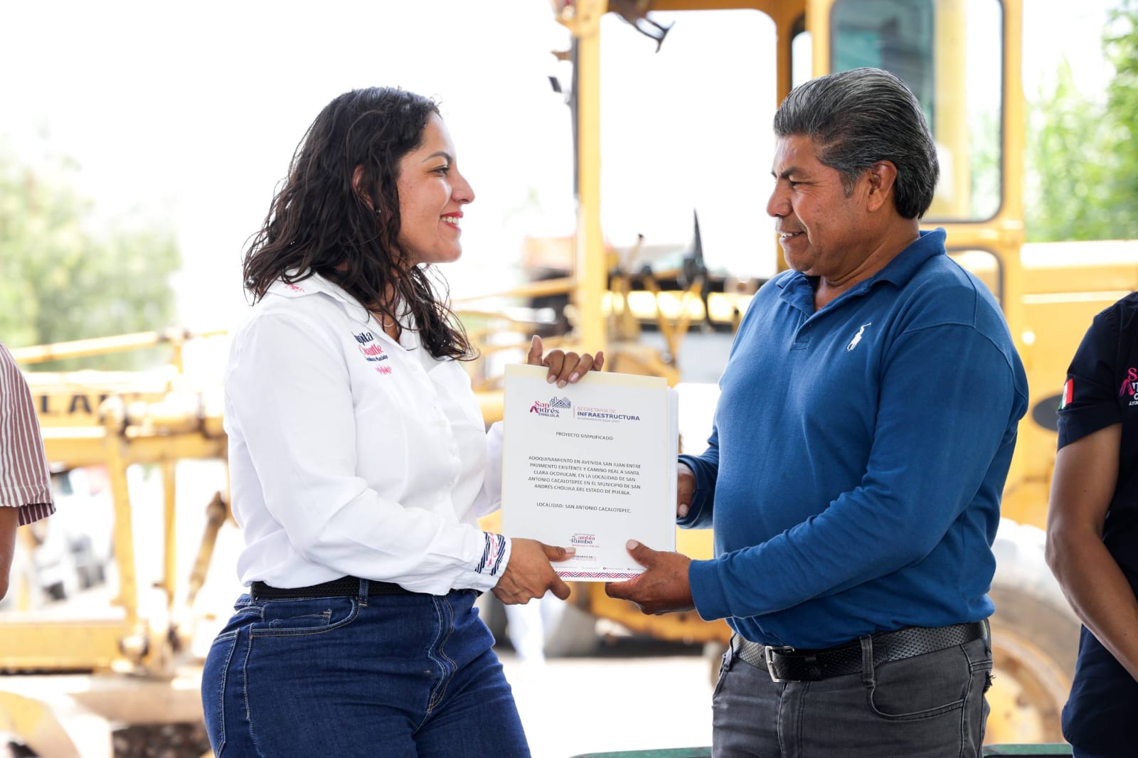 Comunicado oficial Fortalece Lupita Cuautle infraestructura urbana de San Andrés Cholula