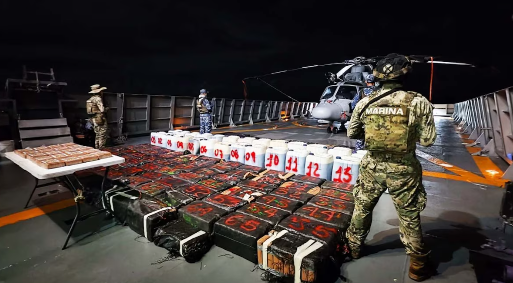 Foto: Cortesía Marina incauta más de 47 toneladas de cocaína en costas mexicanas