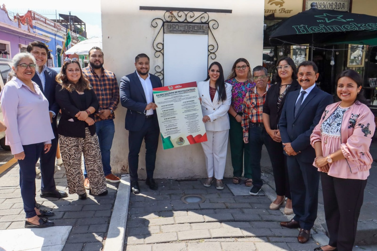 Comunicado oficial Coloca Tonantzin Fernández Bando Solemne con motivo de las Fiestas Patrias