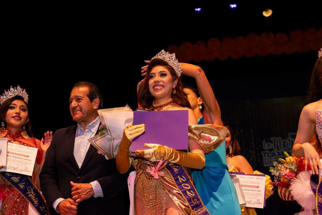 Foto: Cortesía Citlali Vázquez es coronada Flor Tlaxcalteca 2025 y embajadora de Tlaxcala