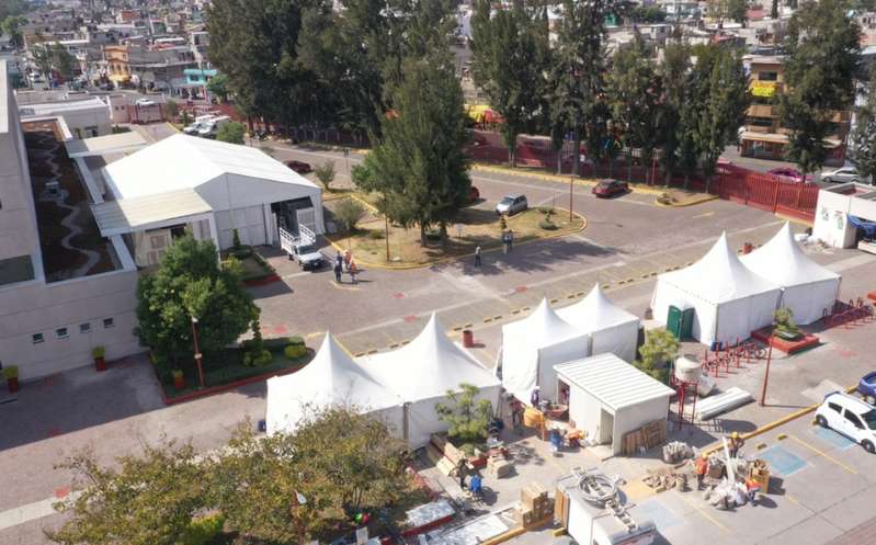Foto: Cortesía CDMX instala 5 hospitales temporales para Covid-19