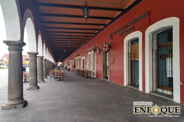 Foto: Omar Sánchez Desangeladas lucieron las iglesias de Cholula durante Semana Santa por Covid-19