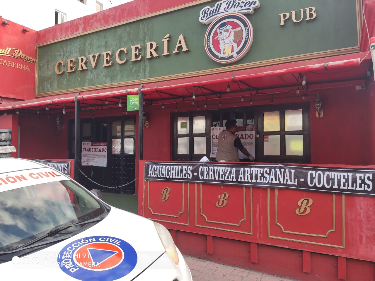 Verifica Protección Civil de San Andrés Cholula cumplimiento de medidas de prevención por Covid-19